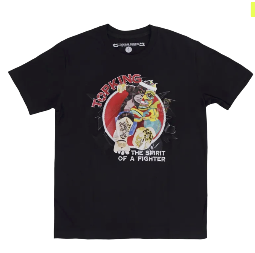 Top King T-Shirt The Spirit of a Fighter, Schwarz 2