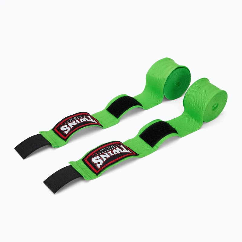 Twins Boxbandagen CH6 3m Halbelastisch, Grün 2