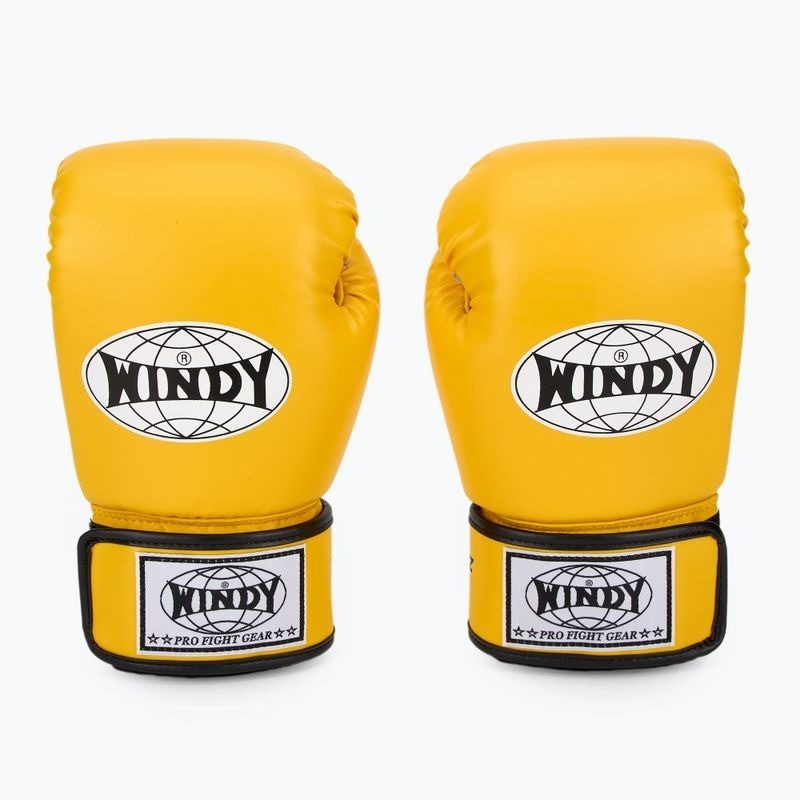 Windy Boxhandschuhe Classic Kunstleder, Gelb 2