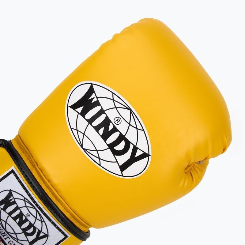 Windy Boxhandschuhe Classic Kunstleder, Gelb 5