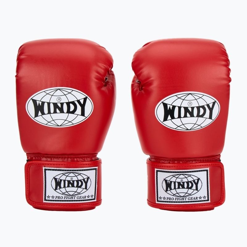 Windy Boxhandschuhe Classic Kunstleder, Rot 2