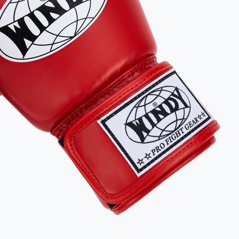Windy Boxhandschuhe Classic Kunstleder, Rot 6