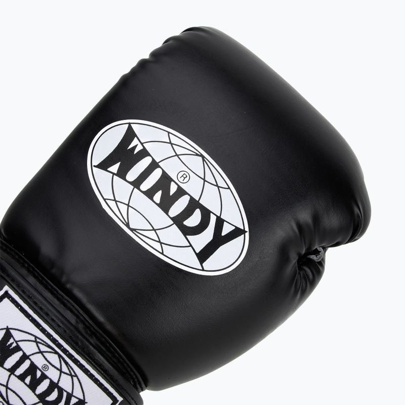 Windy Boxhandschuhe Classic Kunstleder, Schwarz 5
