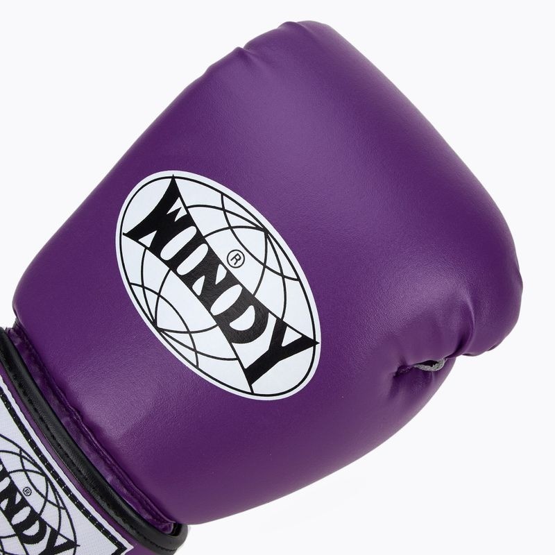 Windy Boxhandschuhe Classic Kunstleder, Violett 5