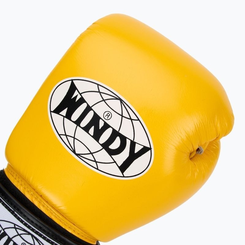 Windy Boxhandschuhe Classic Leder, Gelb 5