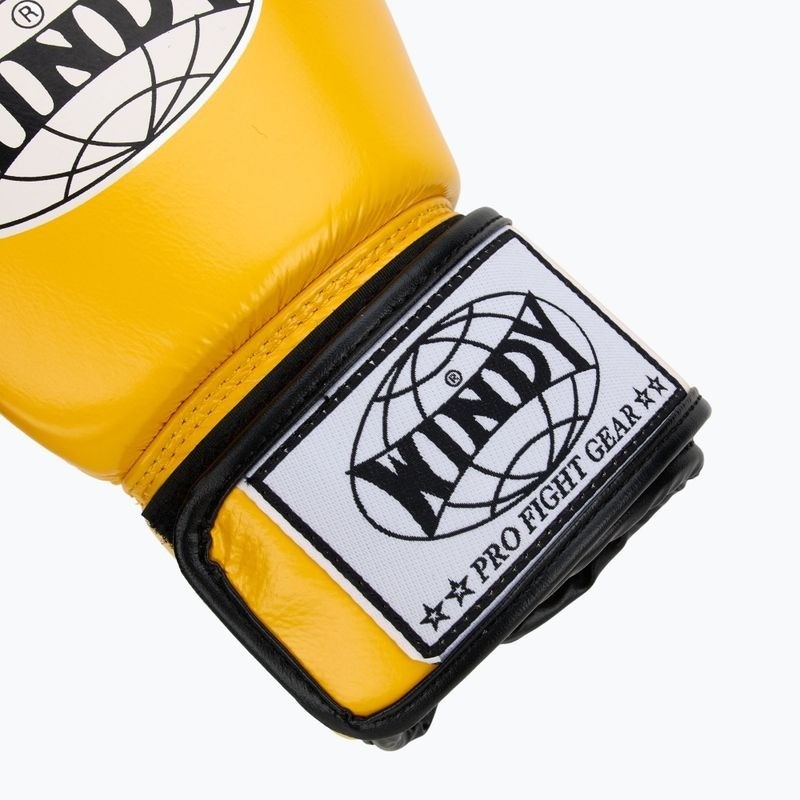 Windy Boxhandschuhe Classic Leder, Gelb 6
