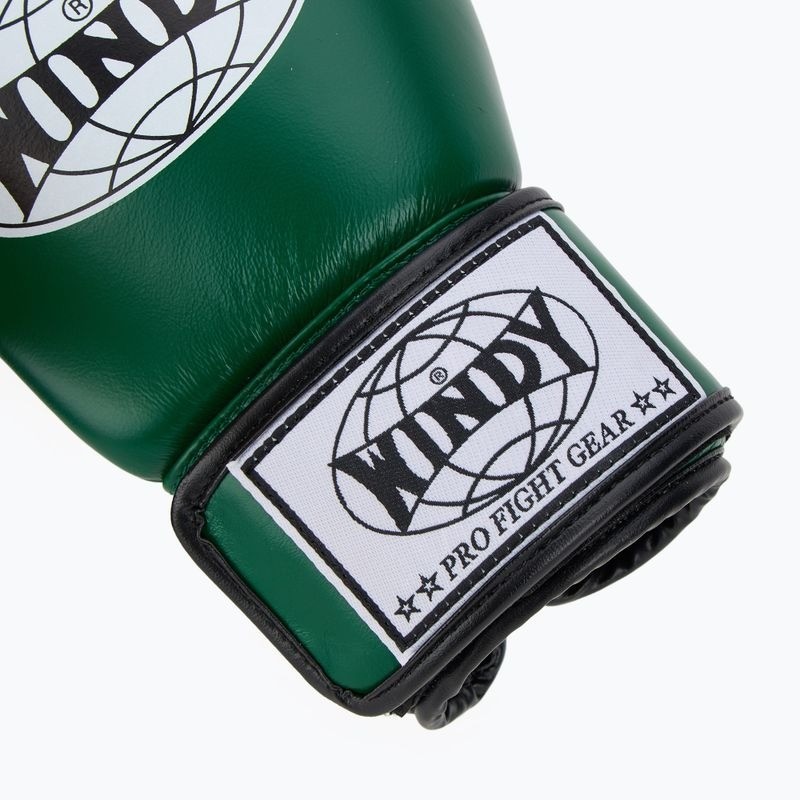 Windy Boxhandschuhe Classic Leder, Grün 6