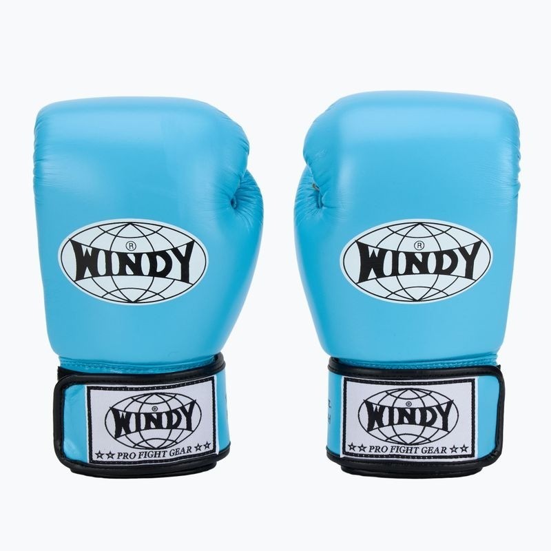 Windy Boxhandschuhe Classic Leder, Hellblau 2