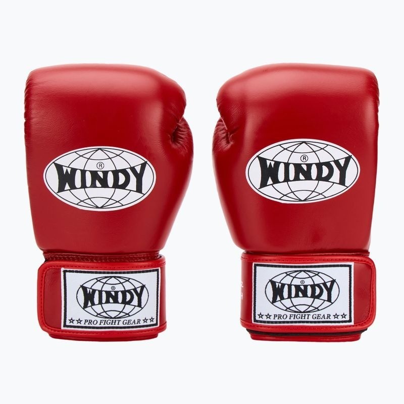 Windy Boxhandschuhe Classic Leder, Rot 2