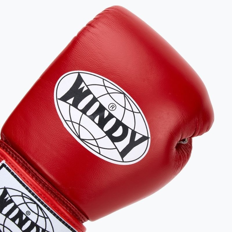 Windy Boxhandschuhe Classic Leder, Rot 5