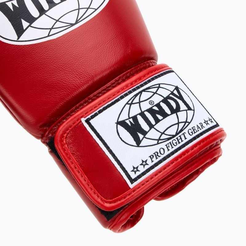 Windy Boxhandschuhe Classic Leder, Rot 6