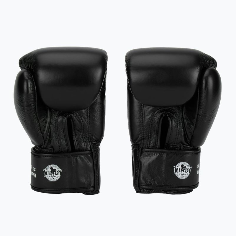 Windy Boxhandschuhe Classic Leder, Schwarz 3