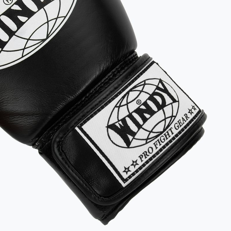 Windy Boxhandschuhe Classic Leder, Schwarz 6