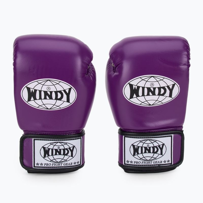 Windy Boxhandschuhe Classic Leder, Violett 2