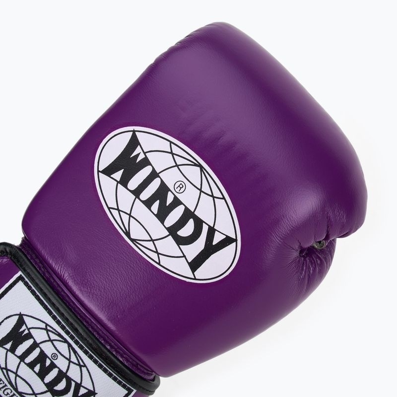 Windy Boxhandschuhe Classic Leder, Violett 5