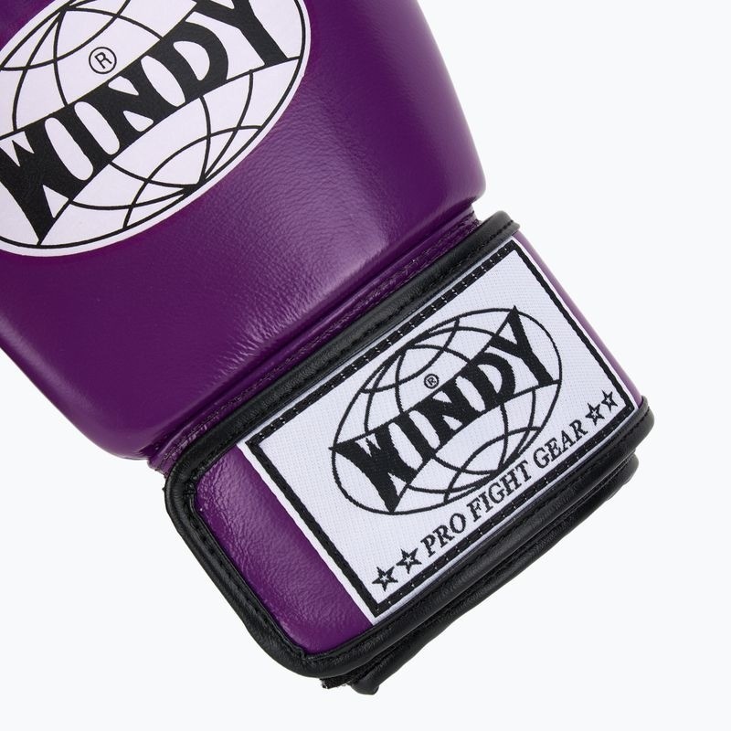 Windy Boxhandschuhe Classic Leder, Violett 6