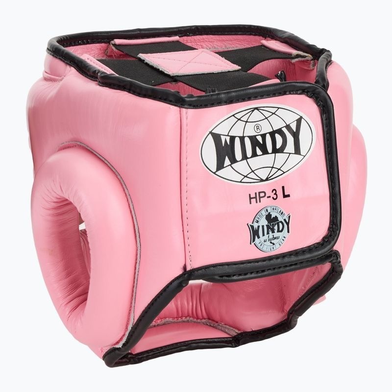 Windy Kopfschutz Leder, Pink 3