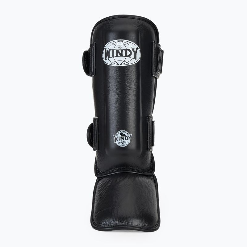 Windy Schienbeinschoner Leder, Schwarz 4