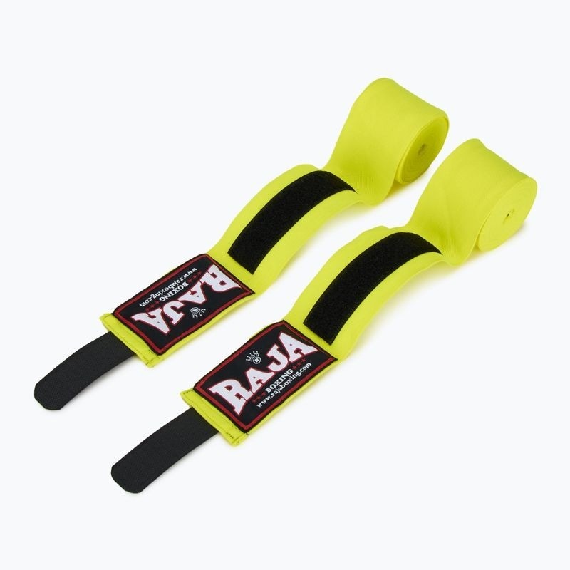 Raja Boxbandagen 4,5m Halbelastisch, Gelb 2