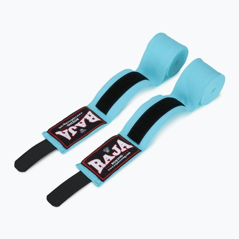 Raja Boxbandagen 4,5m Halbelastisch, Hellblau 2