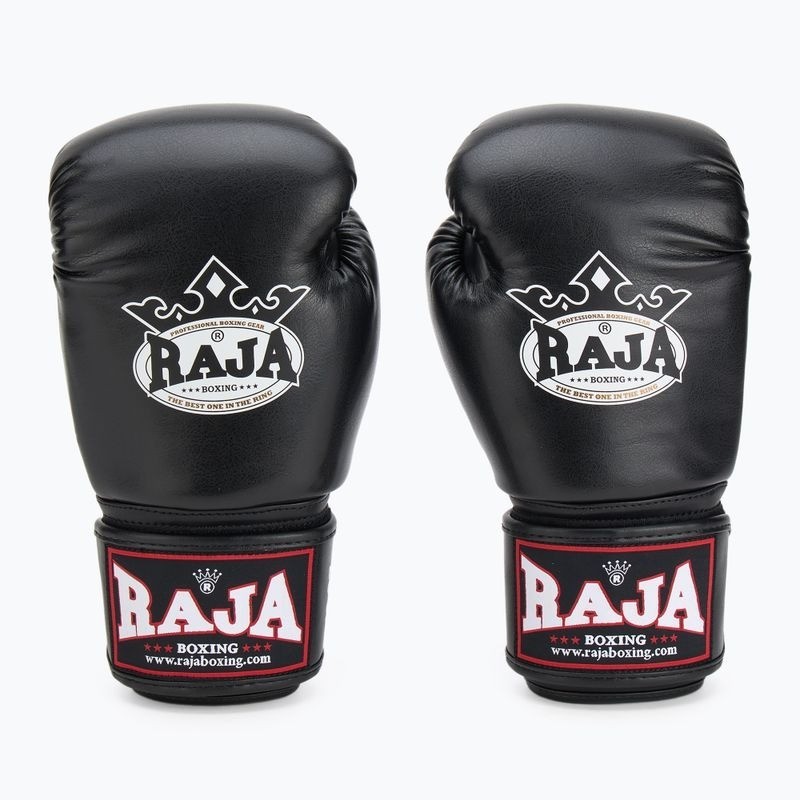Raja Boxhandschuhe Standard Kunstleder, Schwarz 3
