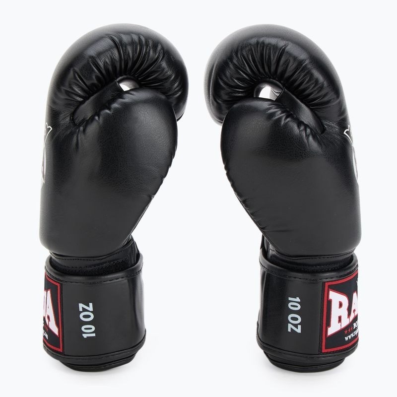 Raja Boxhandschuhe Standard Kunstleder, Schwarz 4