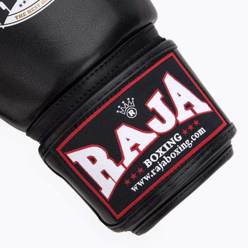 Raja Boxhandschuhe Standard Kunstleder, Schwarz 6