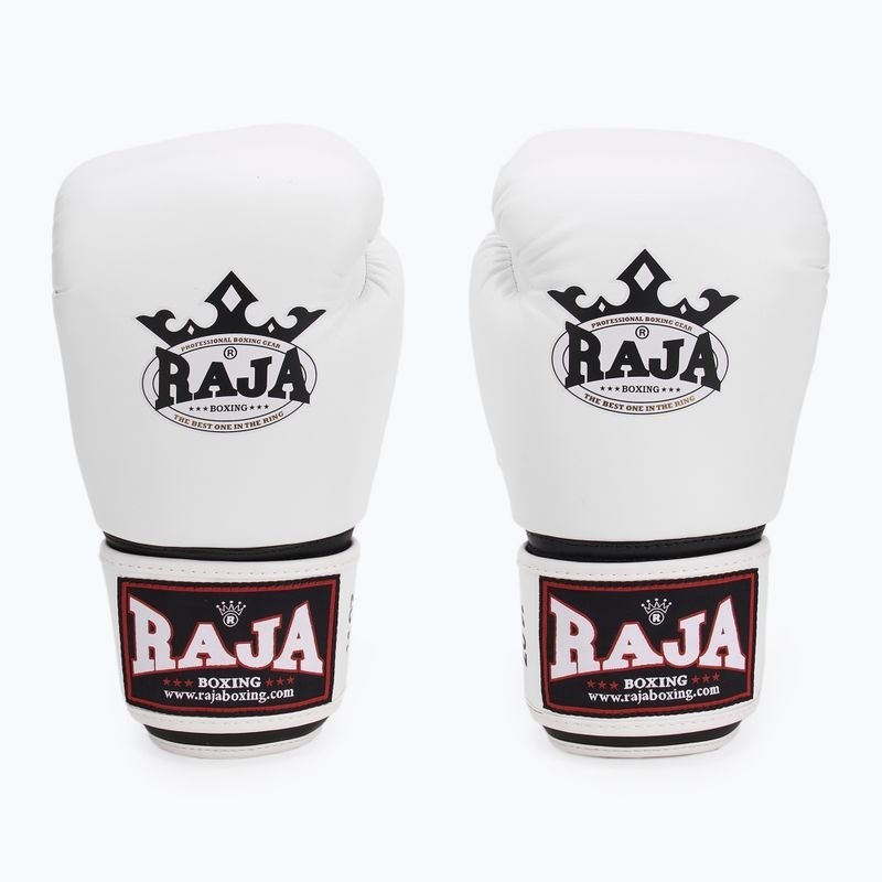 Raja Boxhandschuhe Standard Kunstleder, Weiß 2