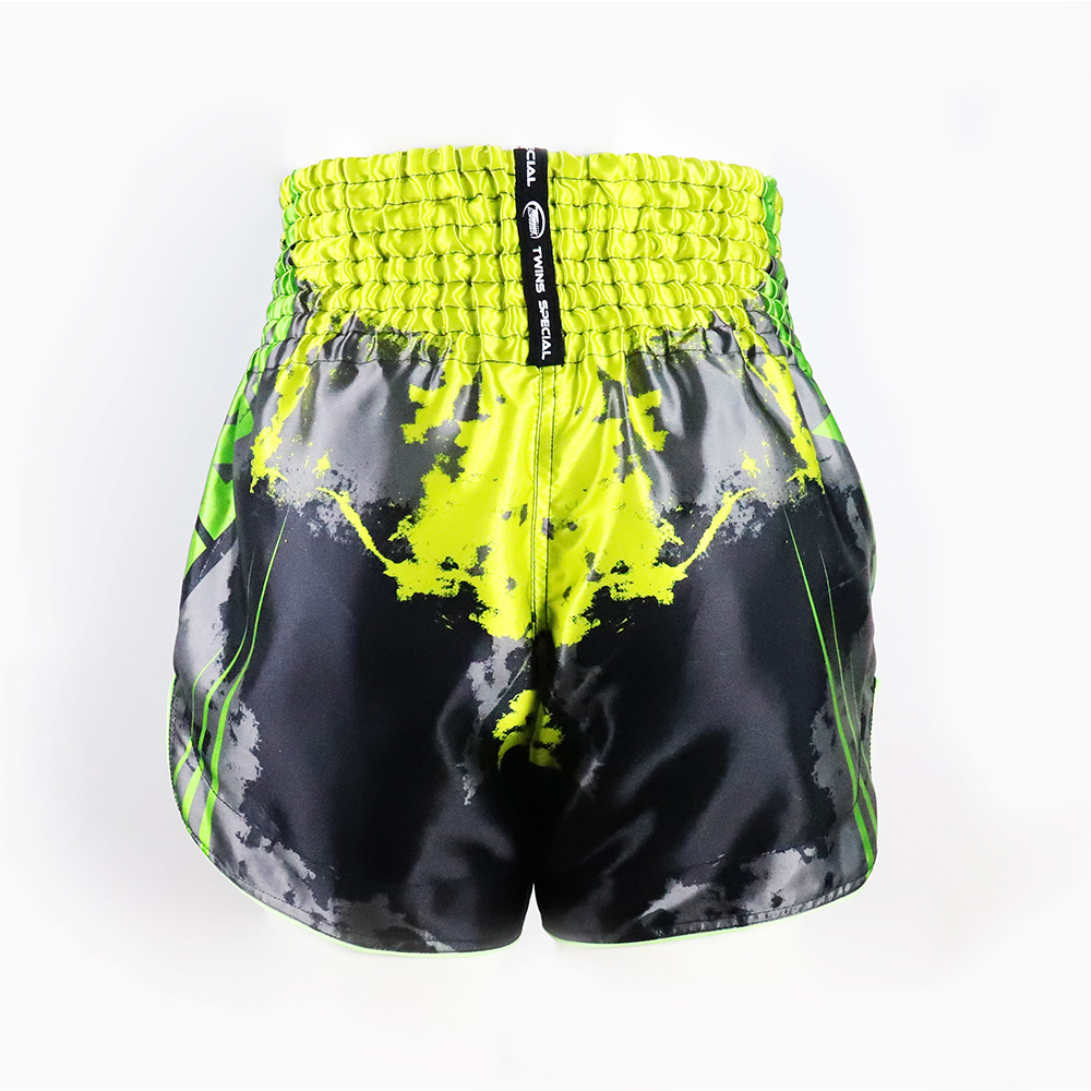 Twins Muay Thai Shorts Candy, Schwarz-Grün