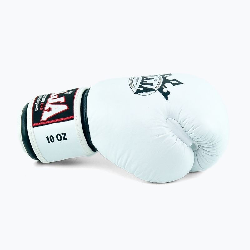 Raja Boxhandschuhe Standard Leder, Weiß 4