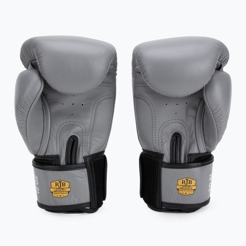 Raja Boxhandschuhe Standard Leder, Grau 3