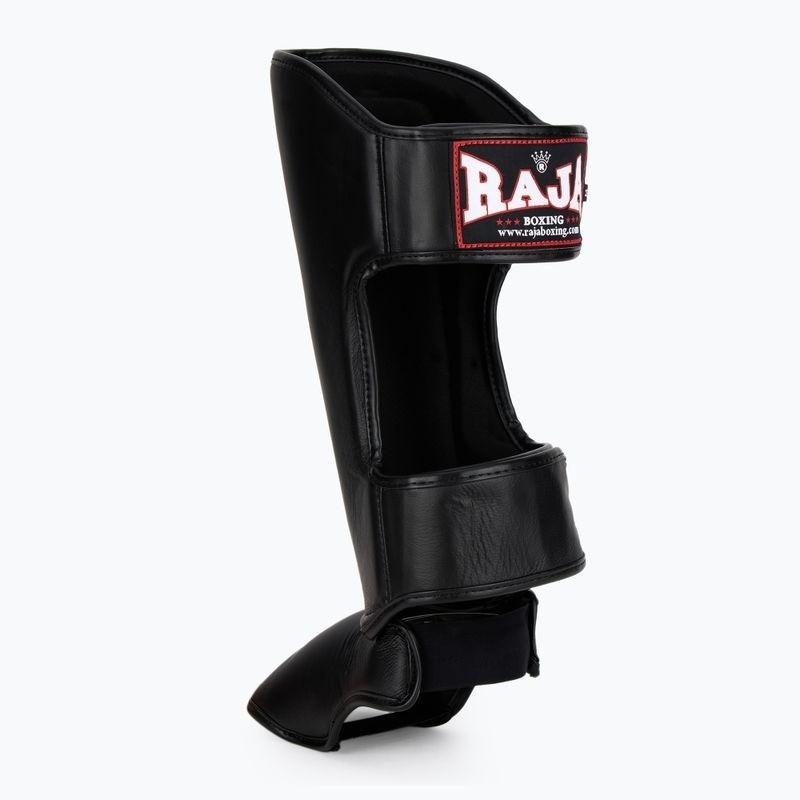 Raja Schienbeinschoner Leder, Schwarz 3