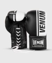 Venum Boxhandschuhe Shield Pro Fight mit Schnürung, Schwarz-Weiß 3