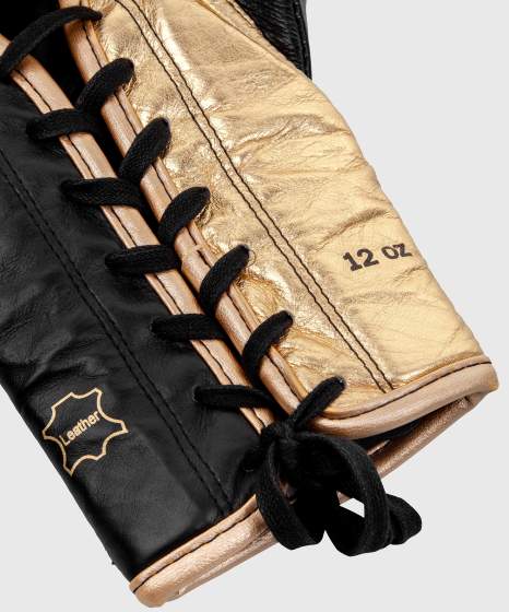 Venum Boxhandschuhe Shield Pro Fight mit Schnürung, Schwarz-Gold 5