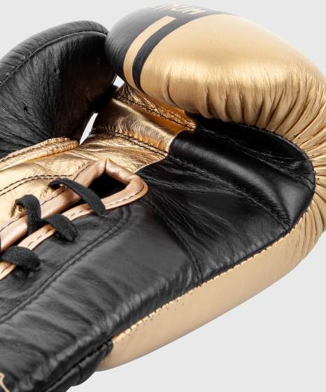 Venum Boxhandschuhe Shield Pro Fight mit Schnürung, Schwarz-Gold 6