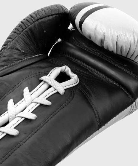 Venum Boxhandschuhe Shield Pro Fight mit Schnürung, Schwarz-Weiß 5
