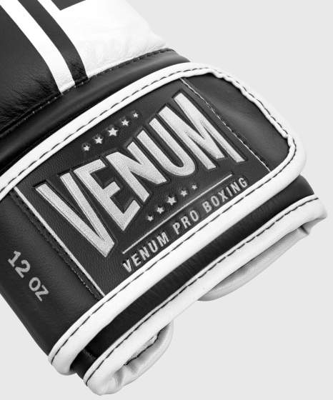 Venum Boxhandschuhe Shield Pro Fight, Schwarz-Weiß 4