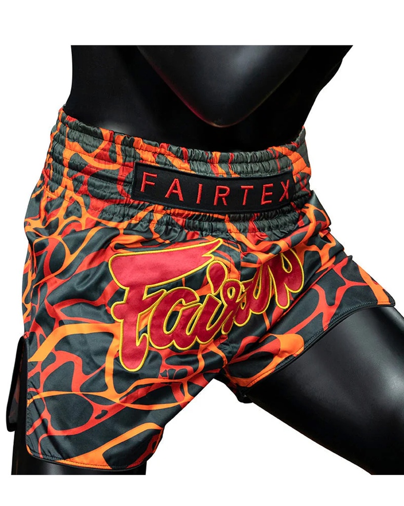 Fairtex Muay Thai Shorts BS1926, Schwarz-Rot 2