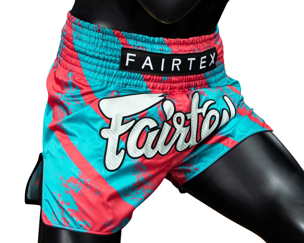 Fairtex Muay Thai Shorts BS1929, Blau-Rot 3