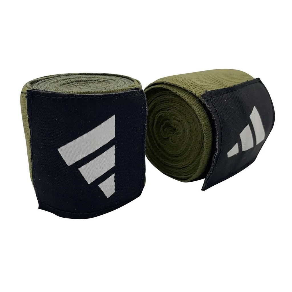 adidas Boxbandagen 4,5m Halbelastisch, Olivgrün 2
