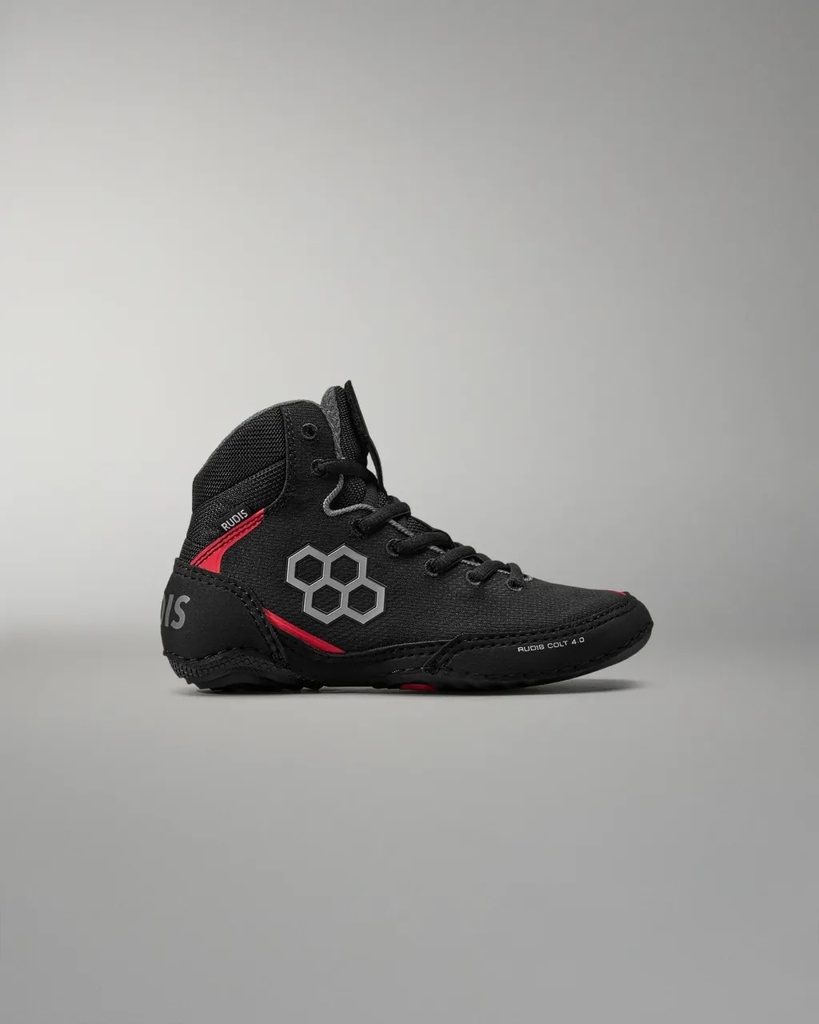 Rudis Ringerschuhe Colt 4.0 Live Wire, Schwarz-Rot 6