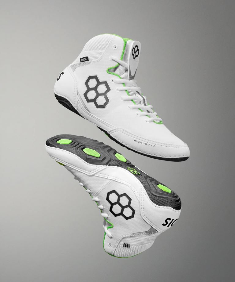 Rudis Ringerschuhe Colt 4.0 Neon Edge, Weiß 2