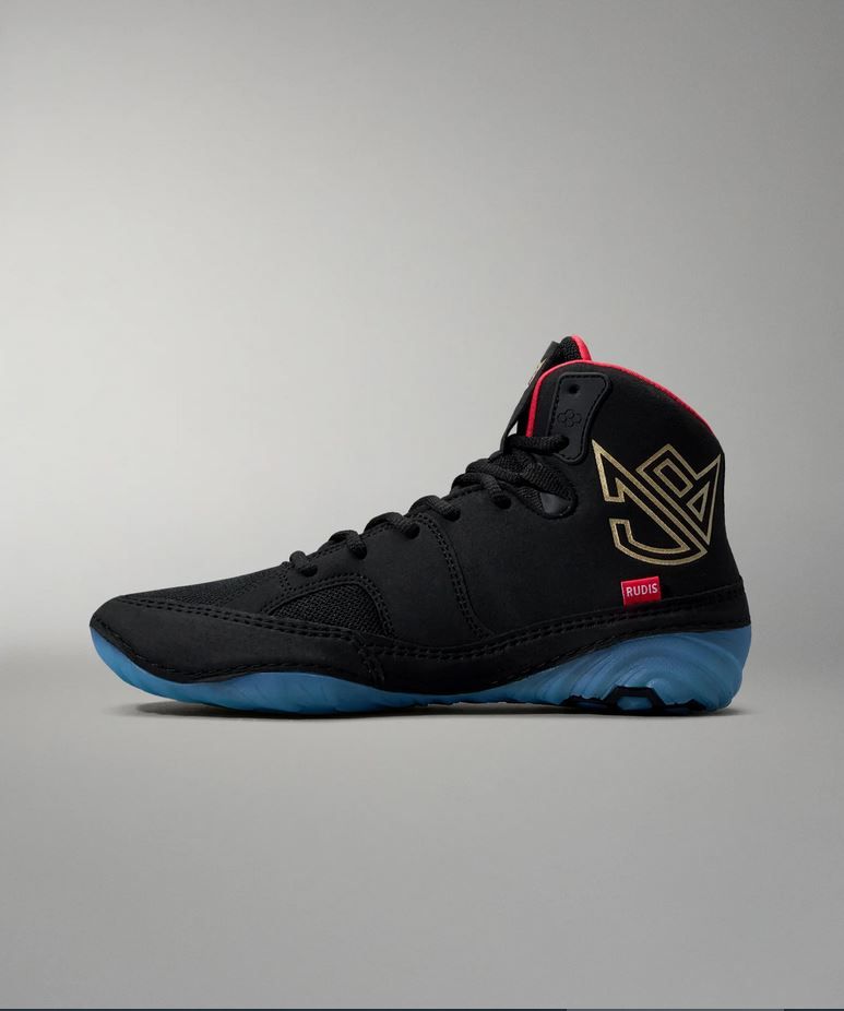 Rudis Ringerschuhe JB1 Black Bird, Schwarz-Blau 4