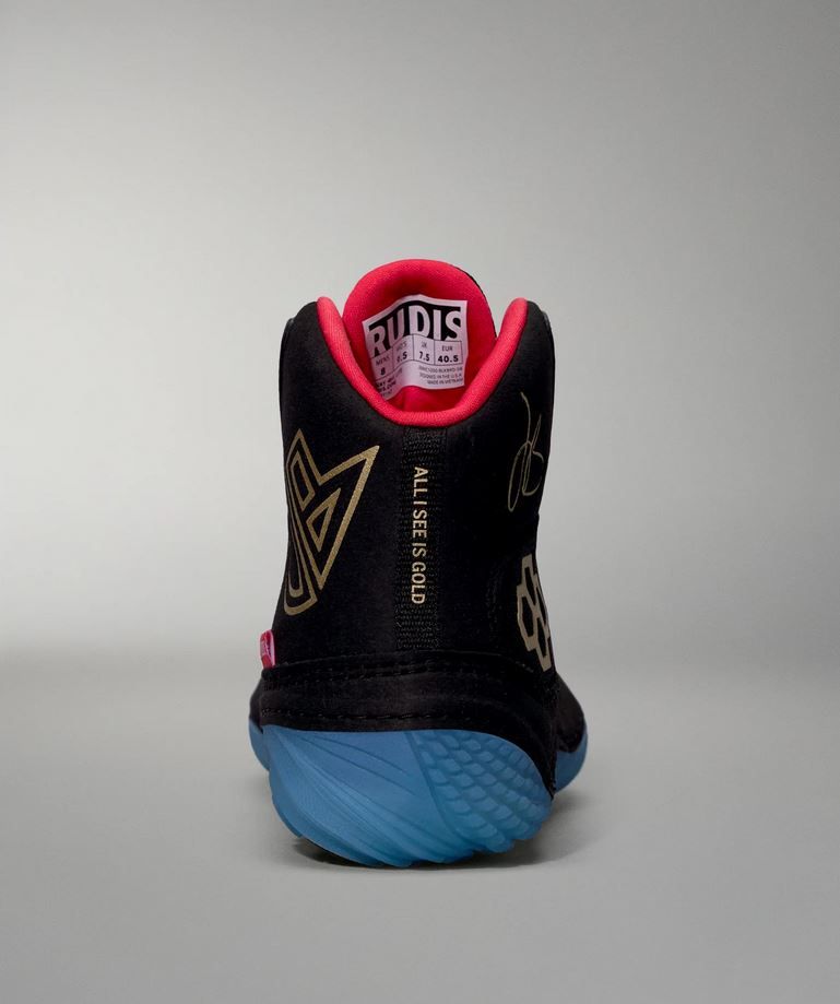 Rudis Ringerschuhe JB1 Black Bird, Schwarz-Blau 6