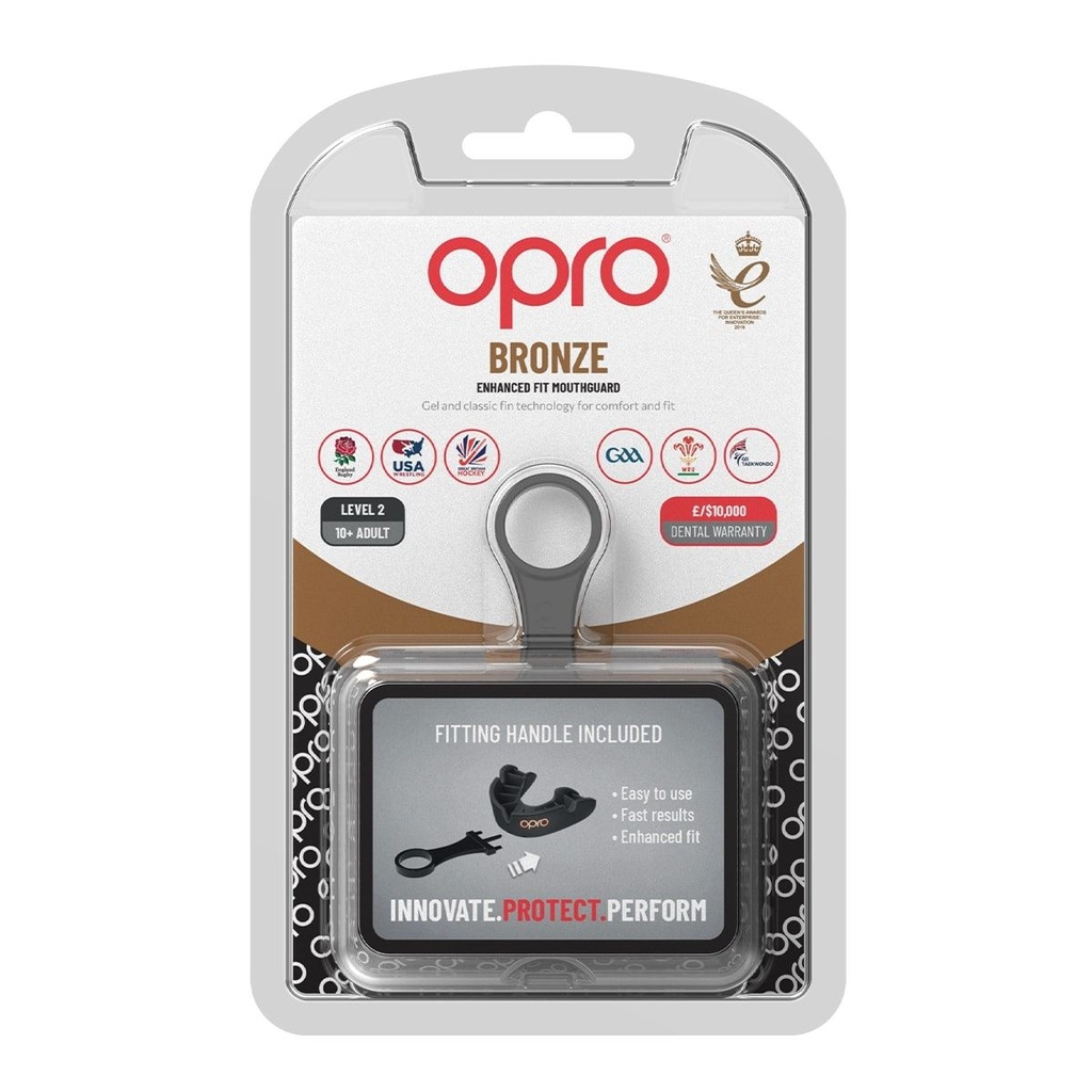 Opro Mundschutz Bronze Junior GEN5, Schwarz