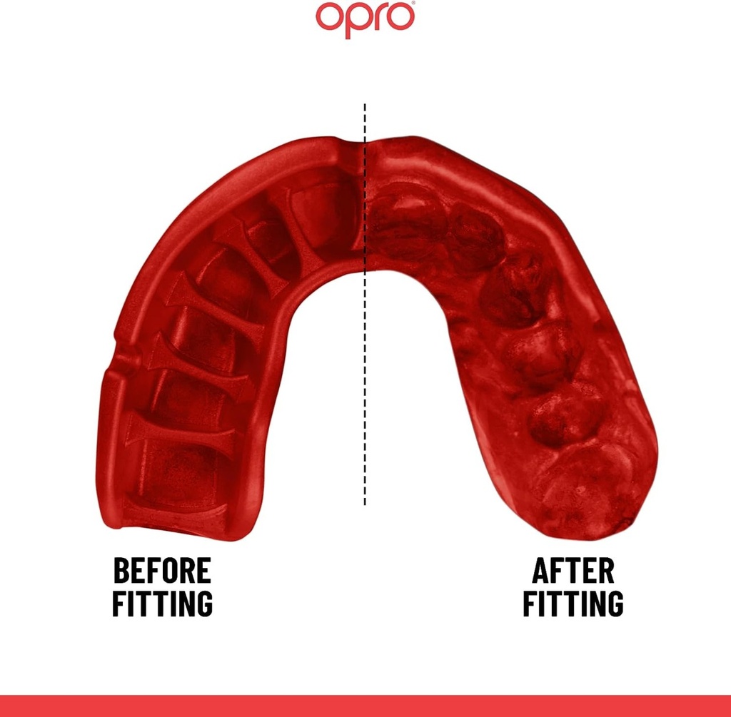 Opro Mundschutz Gold Jaws, Schwarz-Gold-Rot