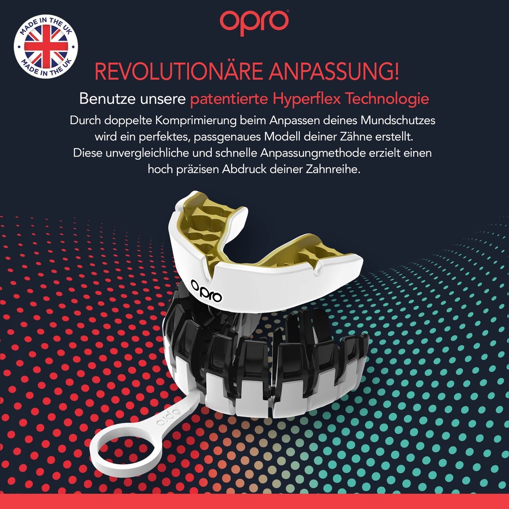 Opro x UFC Mundschutz Instant, Schwarz-Silber 2