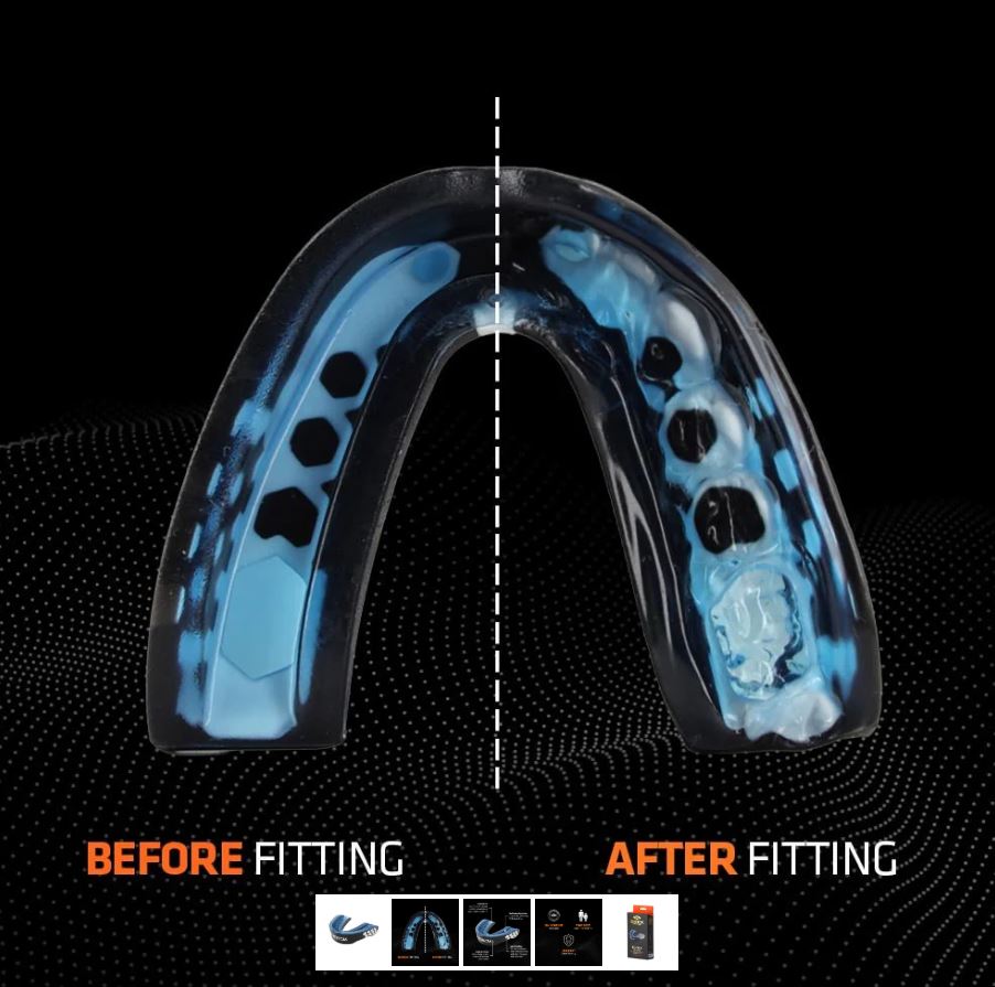 Shock Doctor Mundschutz Gel Max Power, Schwarz