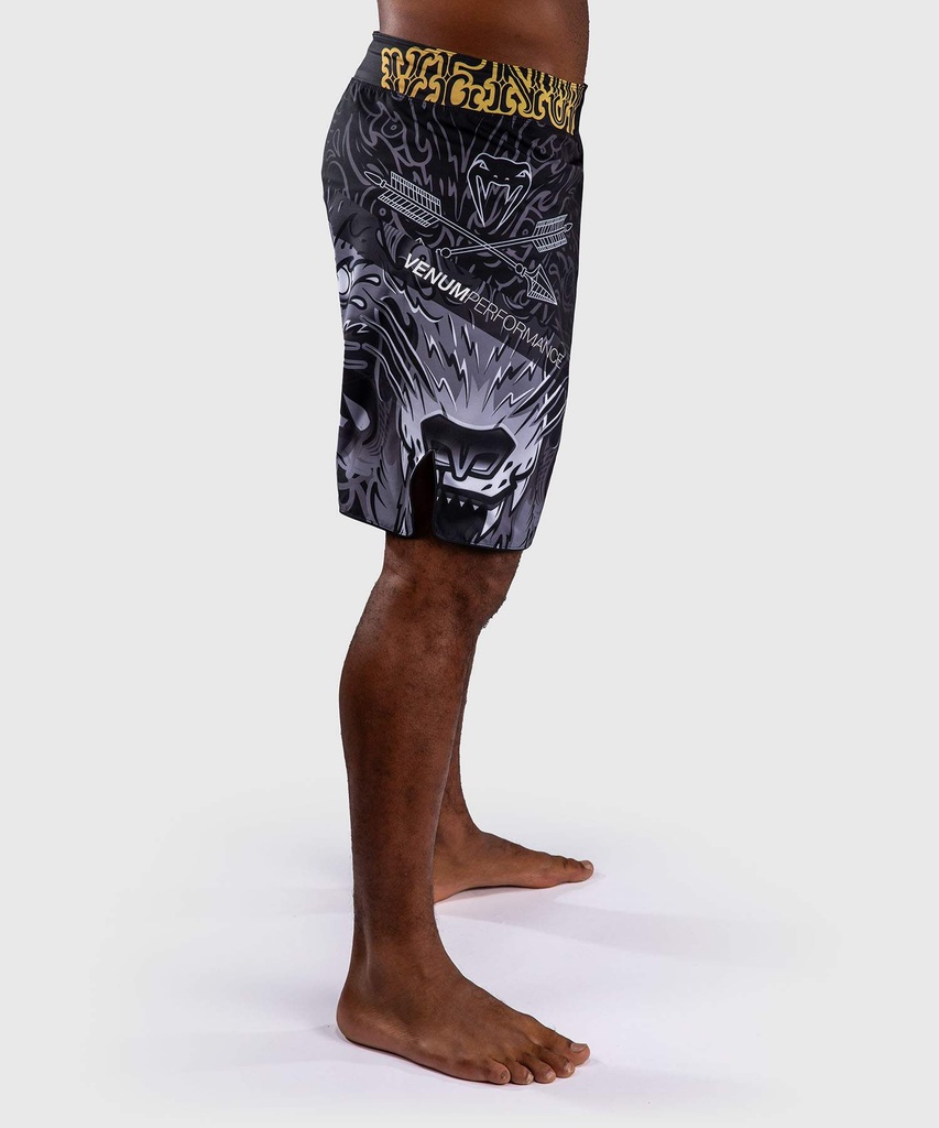 Venum Fight Shorts Wolf Atak, Schwarz-Grau 3