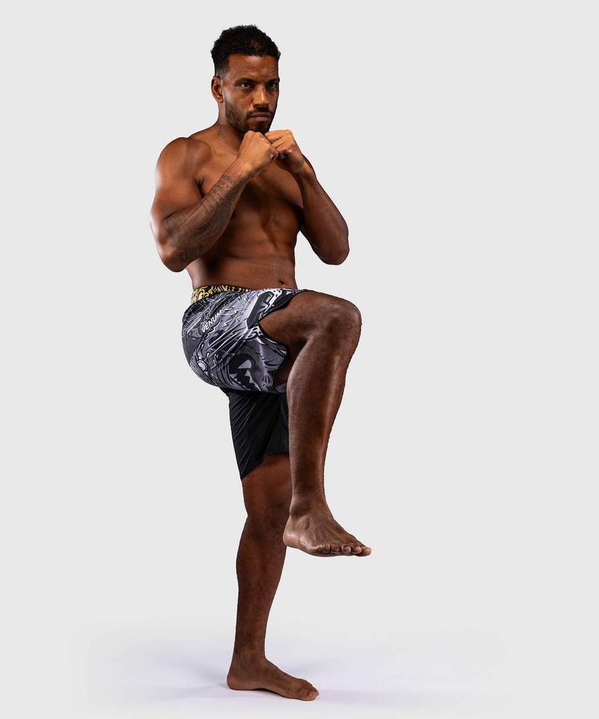 Venum Fight Shorts Wolf Atak, Schwarz-Grau 5